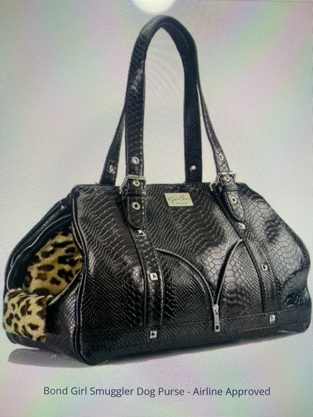 JCLA Boutique Jeanne Chinn Deluxe Bond Smuggler Pet Purse